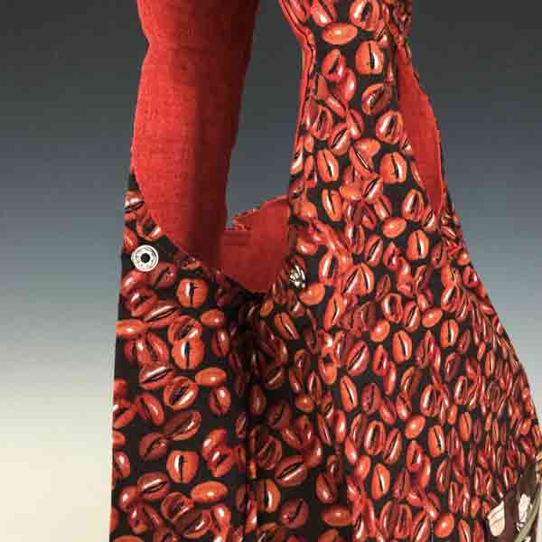 Eco Friendly FoldUp Market Bag-Coffee Beans - Image 5